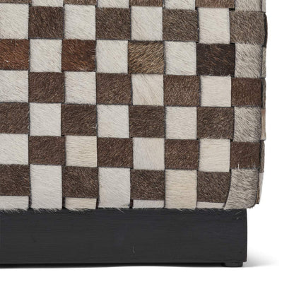 Cow Hide Stool Large