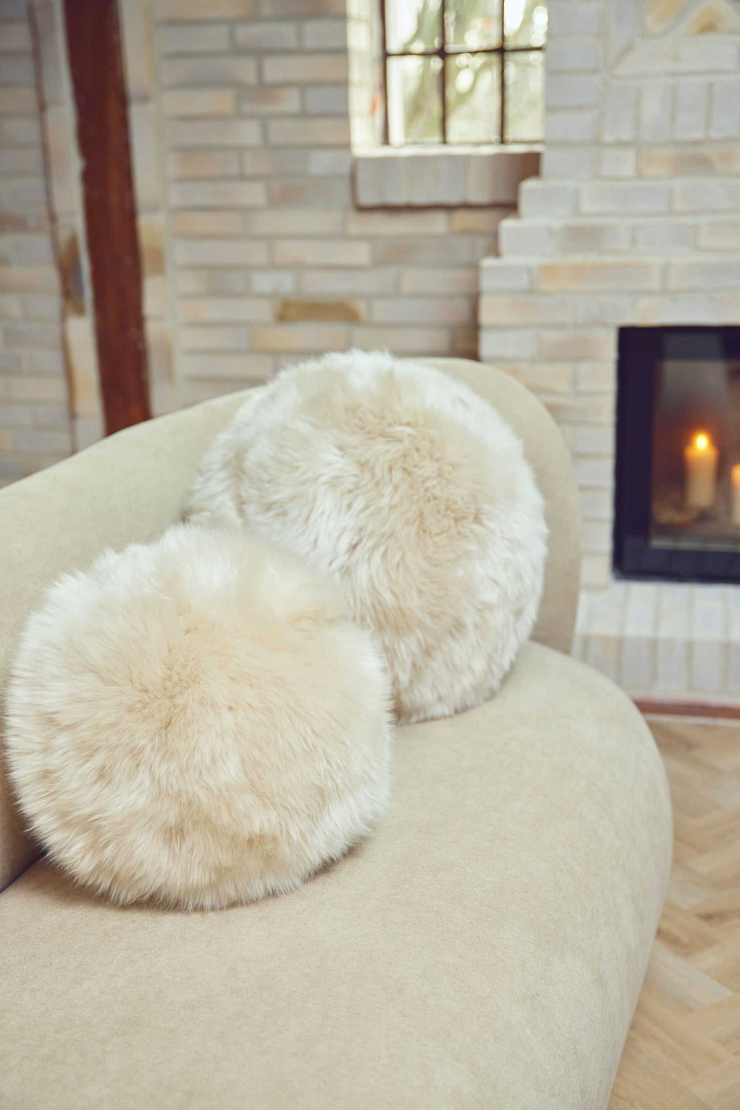 Angelite Cushion Linen Small