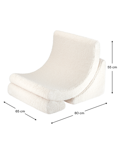 Cream White Moon Chair