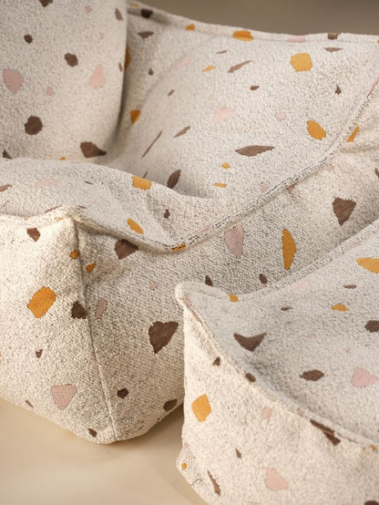 Wigiwama Terrazzo Square Ottoman - Multi-Colour