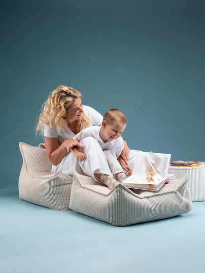 Wigiwama Square Ottoman - White