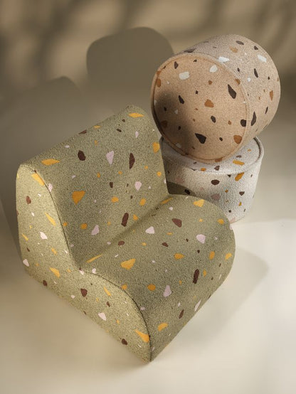 Terrazzo Marble Pouffe