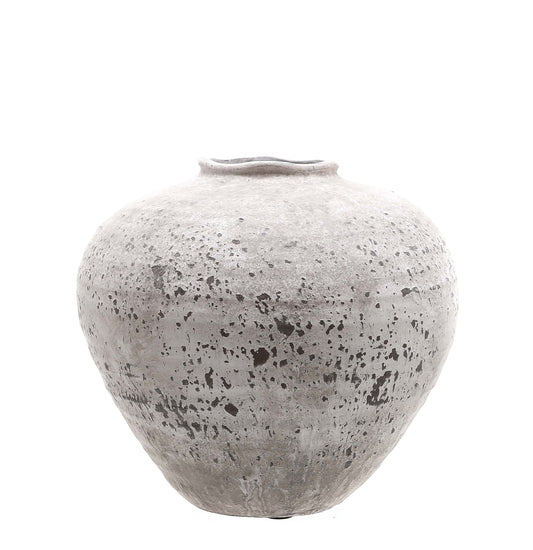 Aurelia Aged Stone Ceramic Vase Medium