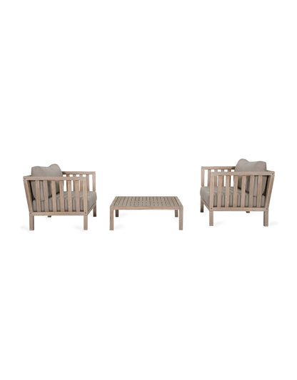 Porthallow Armchair & Table Set Natural