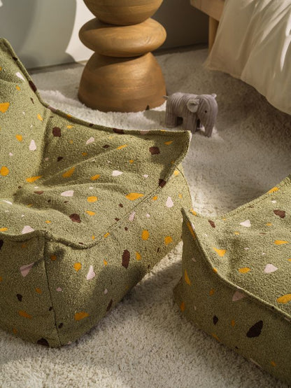 Wigiwama Terrazzo Beanbag Chair - Green
