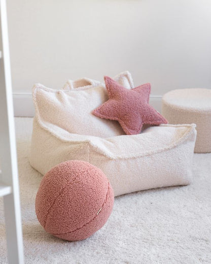 Cream White Beanbag Chair