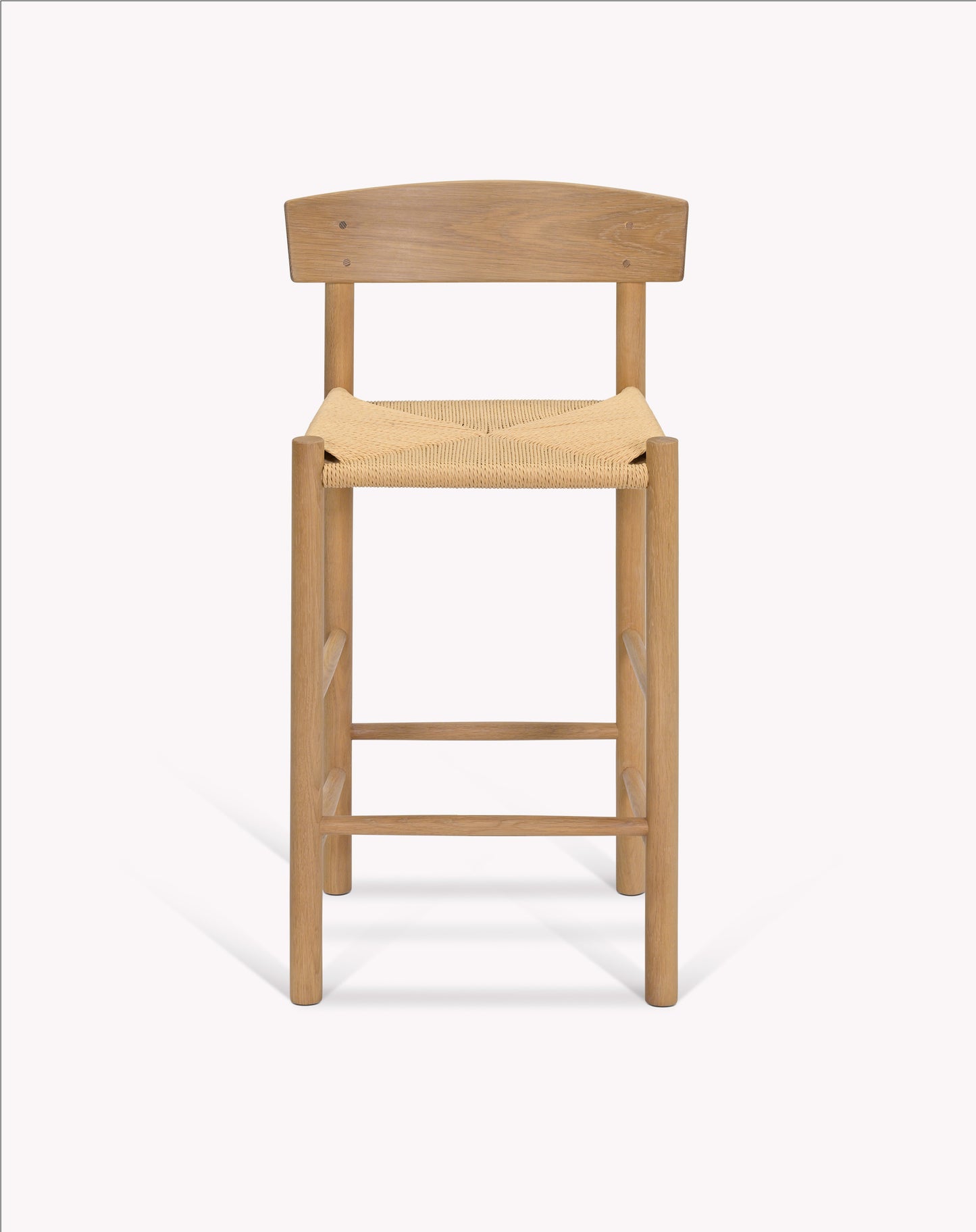 Longworth Bar Stool With Back Natural