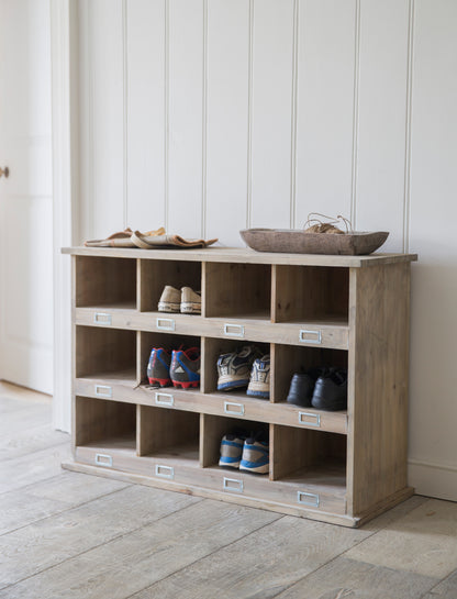 Chedworth 12 Shoe Locker Natural - Shoe Storage - Garden Trading -