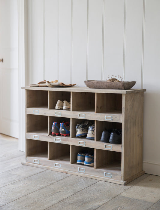 Chedworth 12 Shoe Locker Natural - Shoe Storage - Garden Trading -