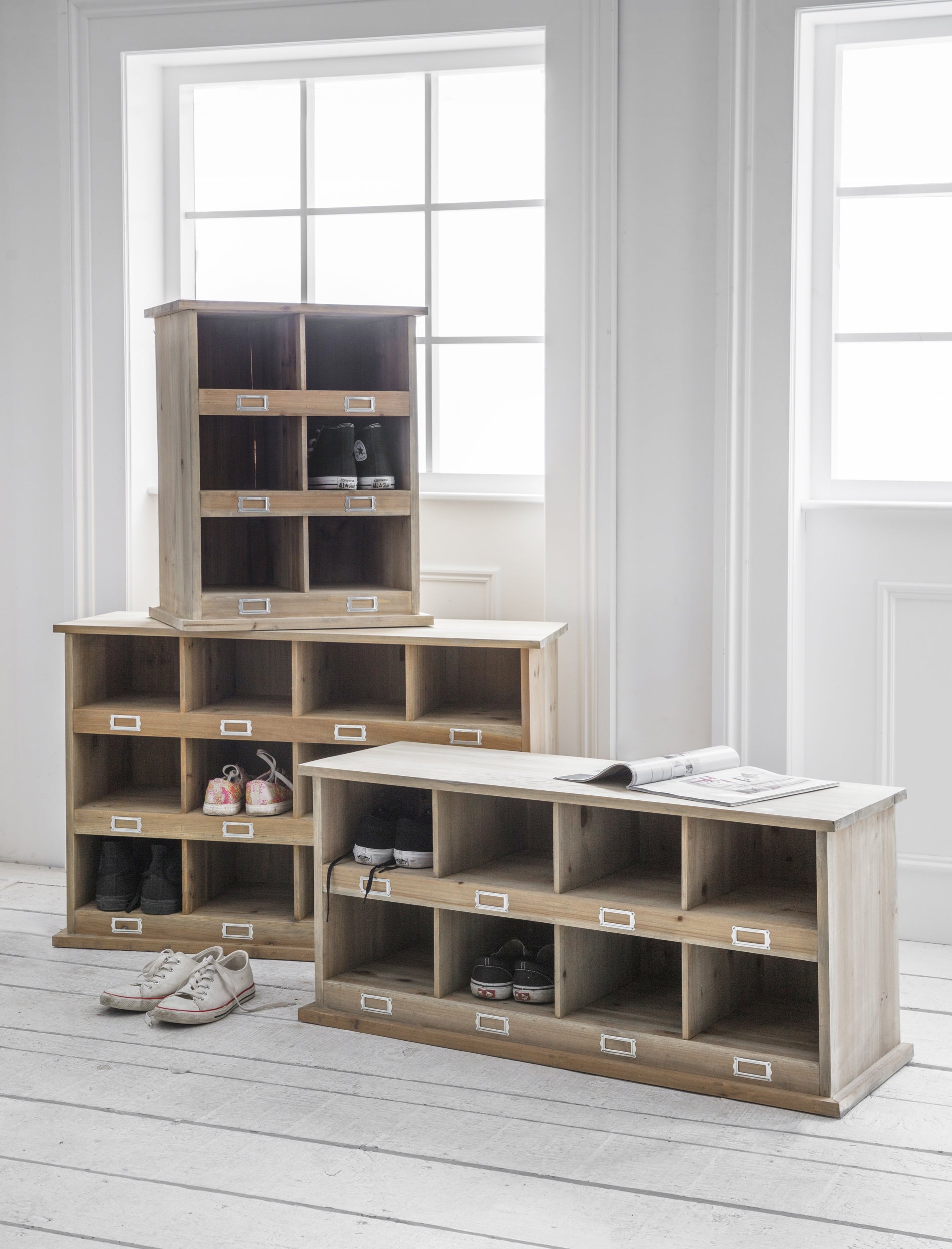 Chedworth 12 Shoe Locker Natural - Shoe Storage - Garden Trading -