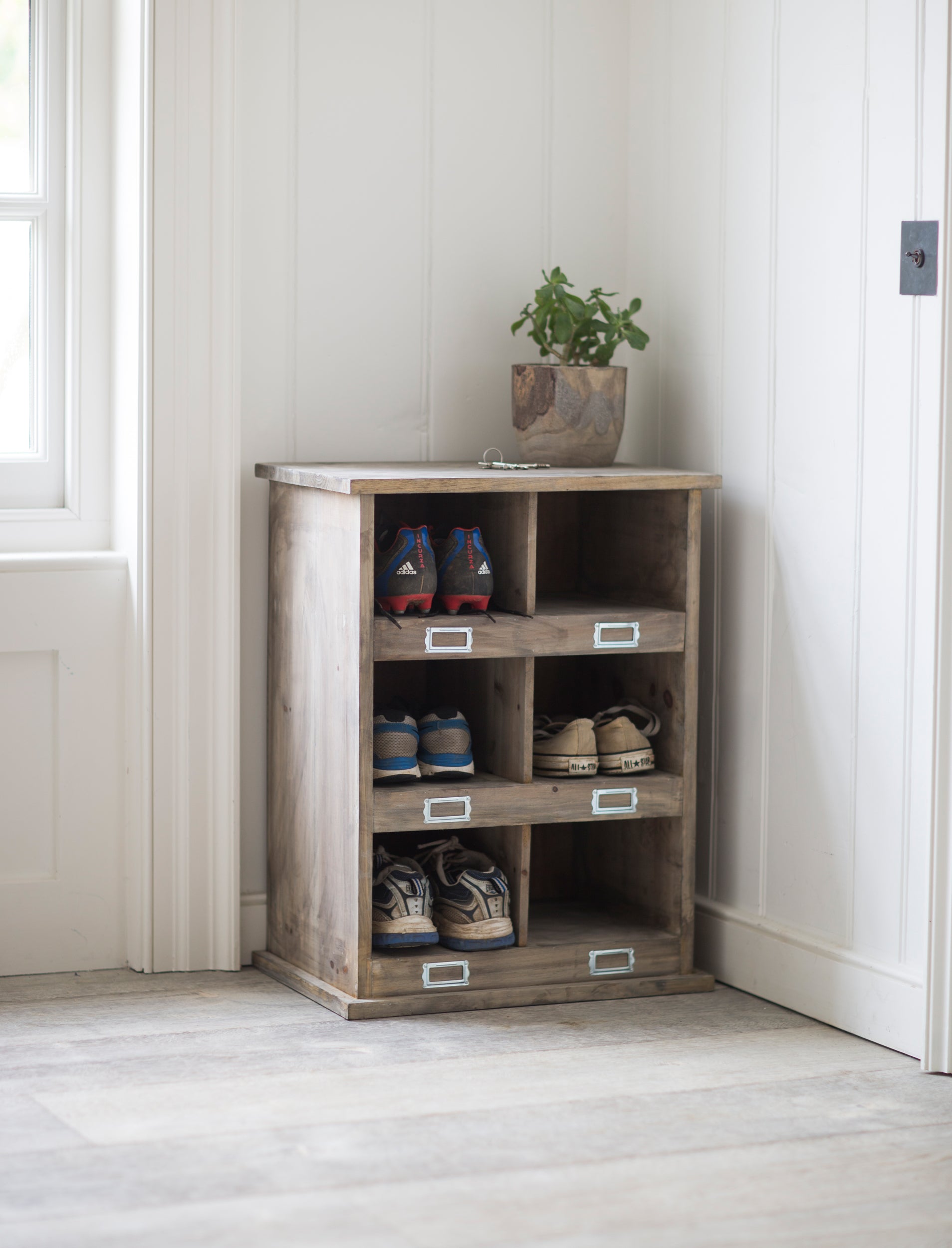 Chedworth 6 Shoe Locker Natural - Shoe Storage - Garden Trading -