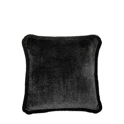 Vale Velvet Cushion Black
