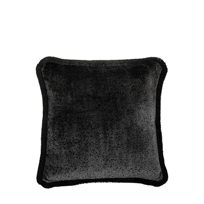 Vale Velvet Cushion Black