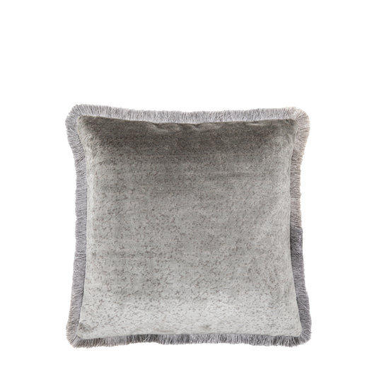 Vale Velvet Cushion Grey