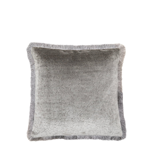 Vale Velvet Cushion Grey