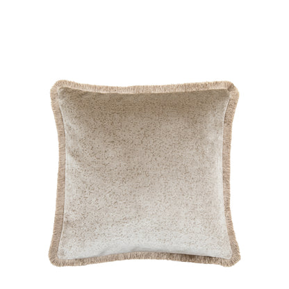 Vale Velvet Cushion Natural