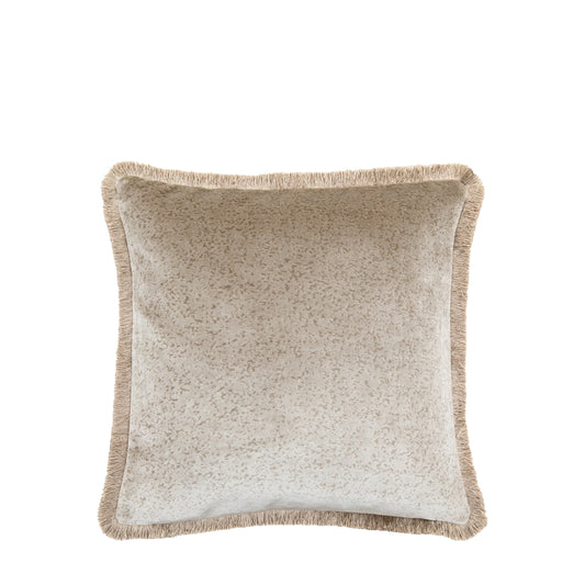 Vale Velvet Cushion Natural