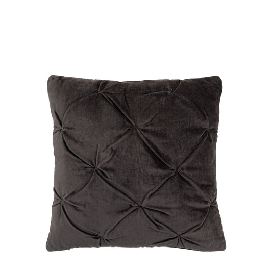 Luxe Velvet Cushion Charcoal