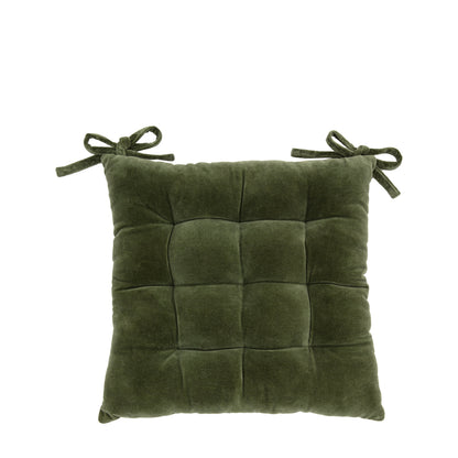 Cotton Velvet Seatpad Olive