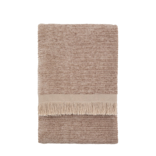 Dunmor Chenille Throw Natural