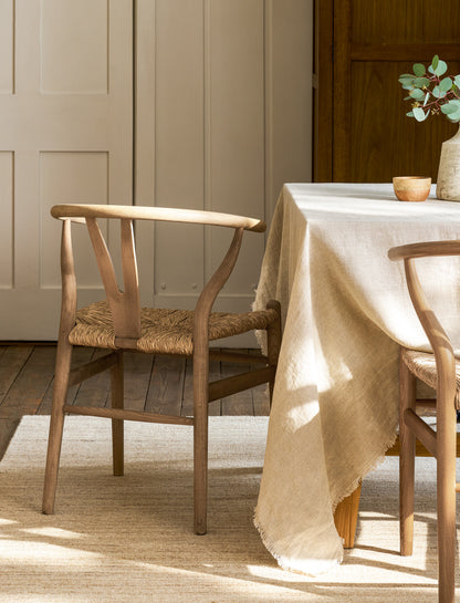Chilthorne Wishbone Dining Chair Set of 2 Lime Wash