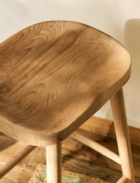 Lilley Bar Stool Lime Wash