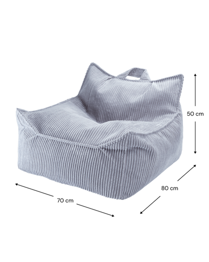 Blueberry Blue Beanbag Chair