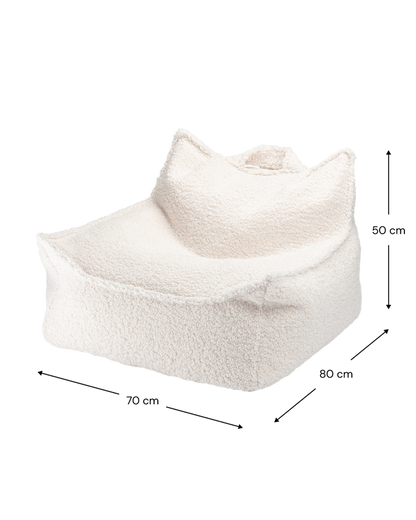 Cream White Beanbag Chair