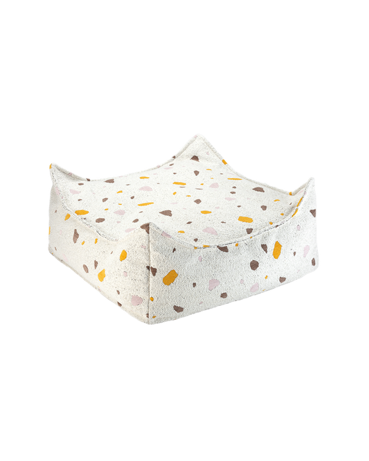 Wigiwama Terrazzo Square Ottoman - Multi-Colour