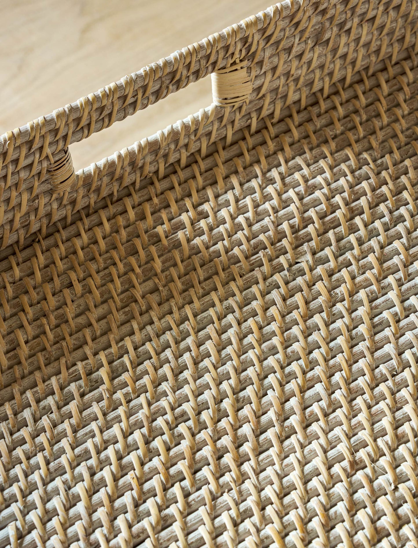 Wittering Rattan Coffee Tray Table with Stand Square