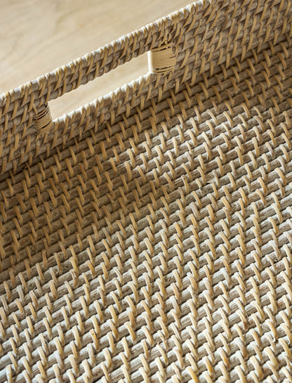 Wittering Rattan Coffee Tray Table with Stand Square