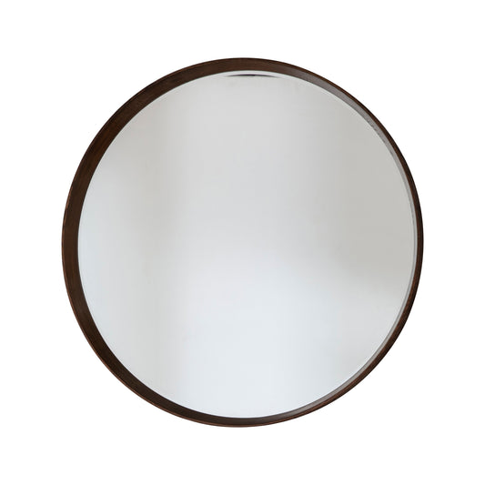 Dune Round Mirror Walnut Large
