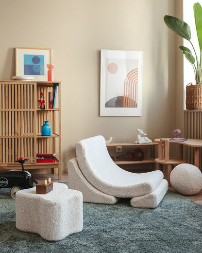 Cream White Moon Chair