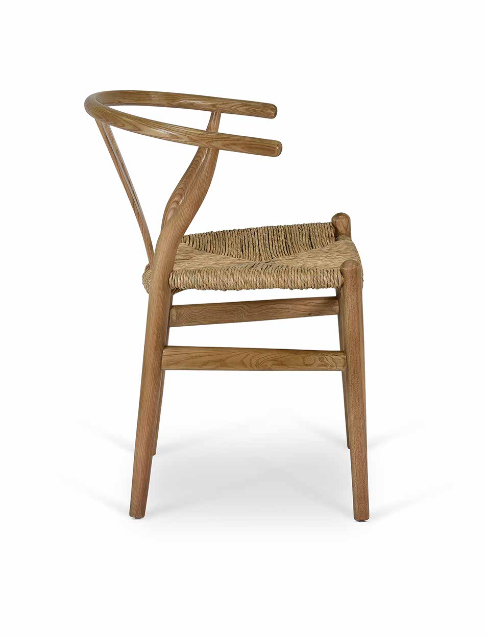 Chilthorne Wishbone Dining Chair Set of 2 Natural - Dining Chairs & Benches - Garden Trading -