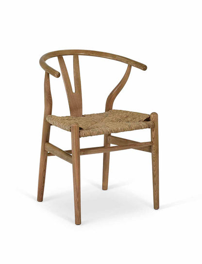Chilthorne Wishbone Dining Chair Set of 2 Natural