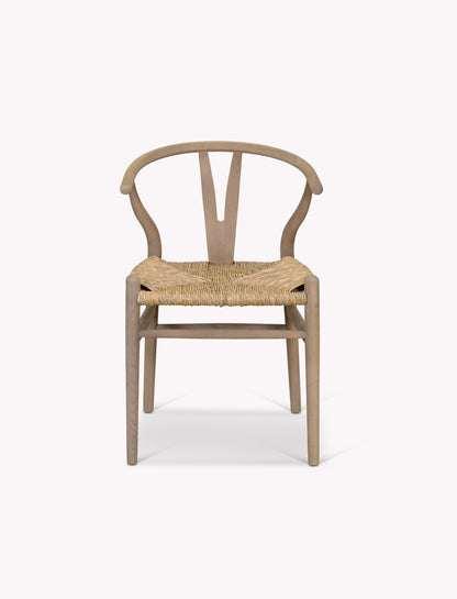 Chilthorne Wishbone Dining Chair Set of 2 Lime Wash