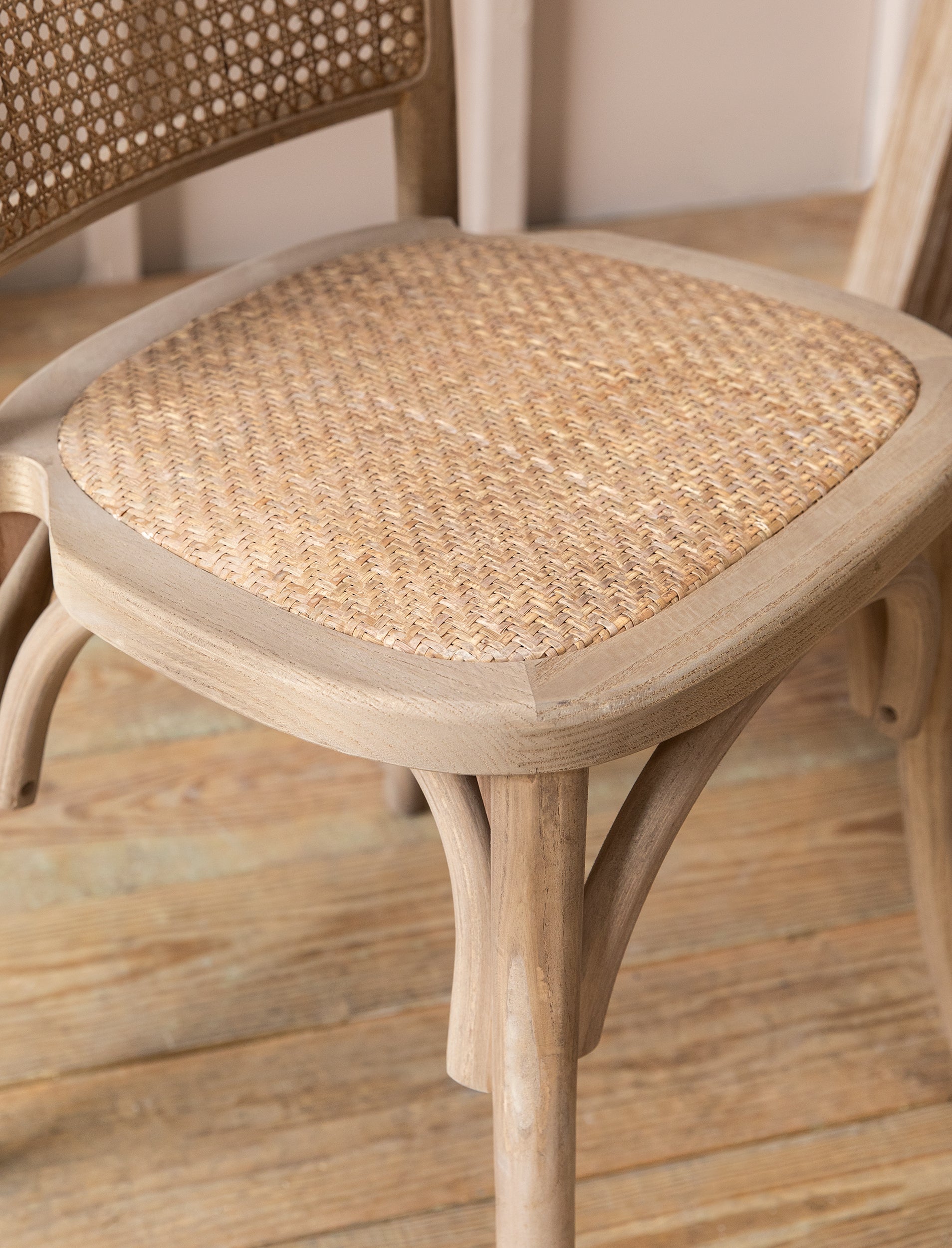 Fairlight Rattan Dining Chair Set of 2 Natural - Dining Chairs & Benches - Garden Trading -
