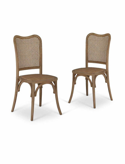Fairlight Rattan Dining Chair Set of 2 Natural