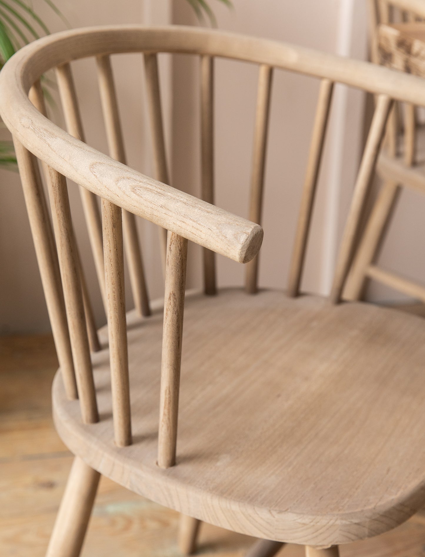 Landrake Curved Back Dining Chair Set of 2 Natural
