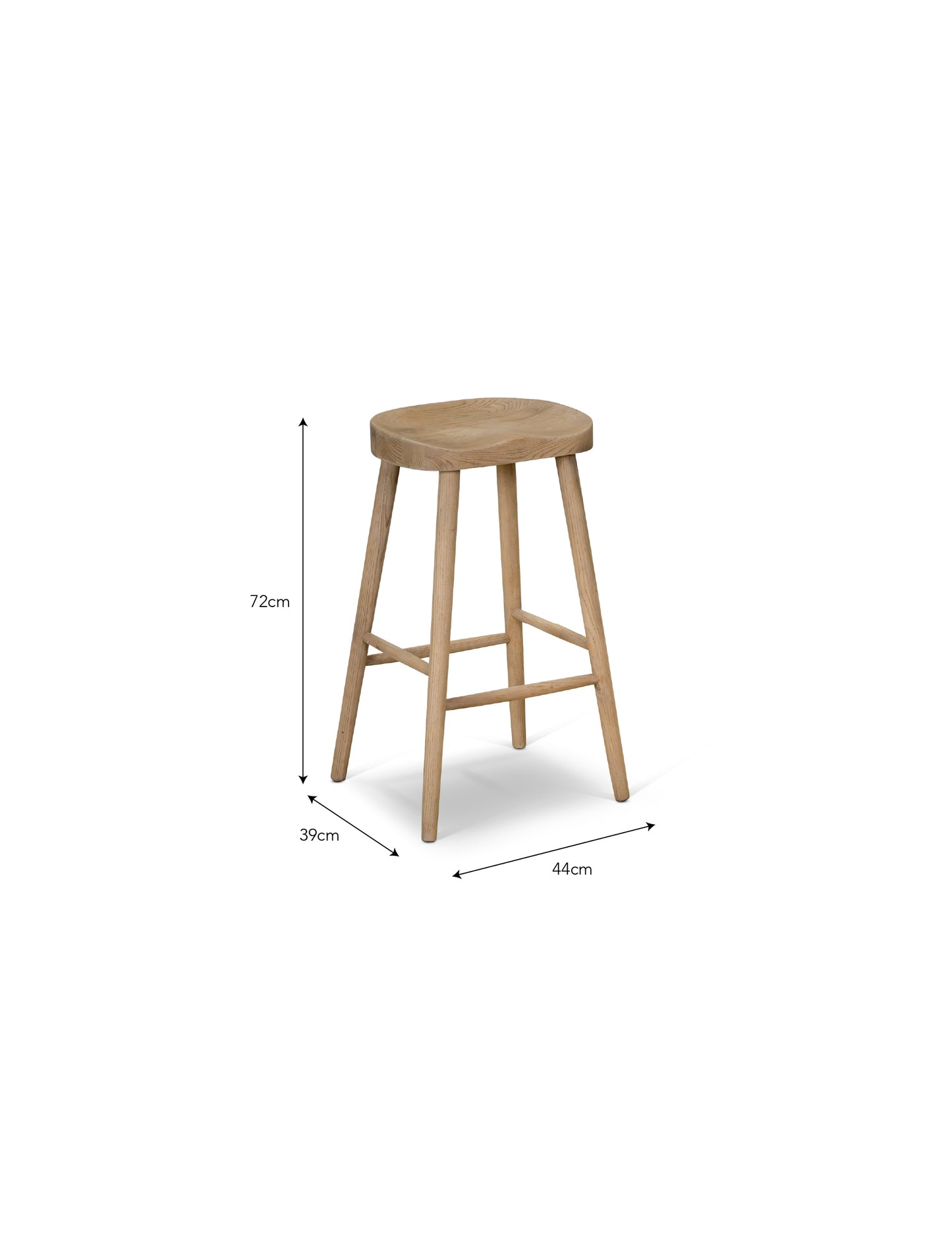 Lilley Bar Stool Lime Wash - Bar Tables & Stools - Garden Trading -
