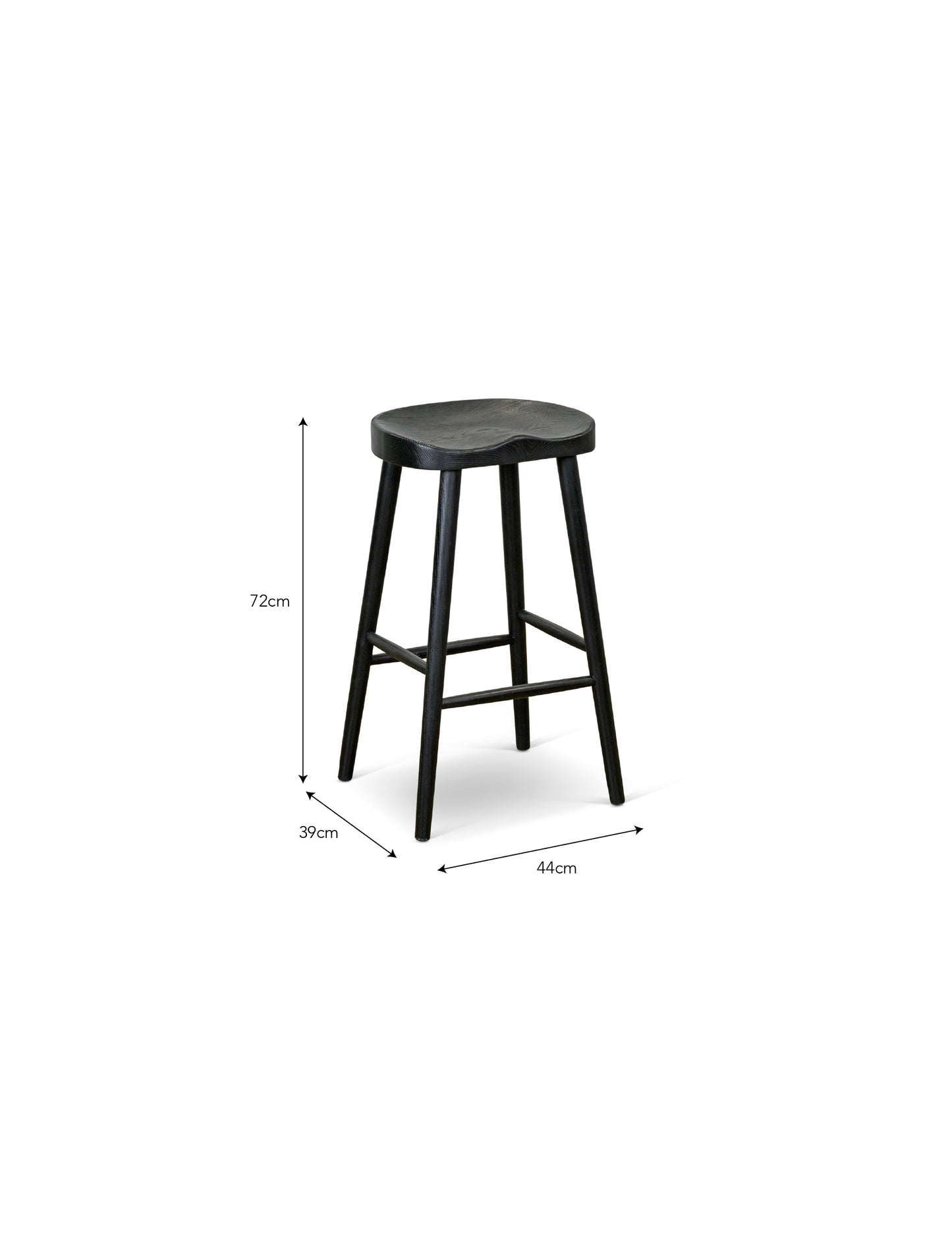 Lilley Bar Stool Black