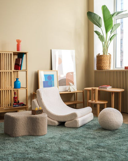 Cream White Moon Chair