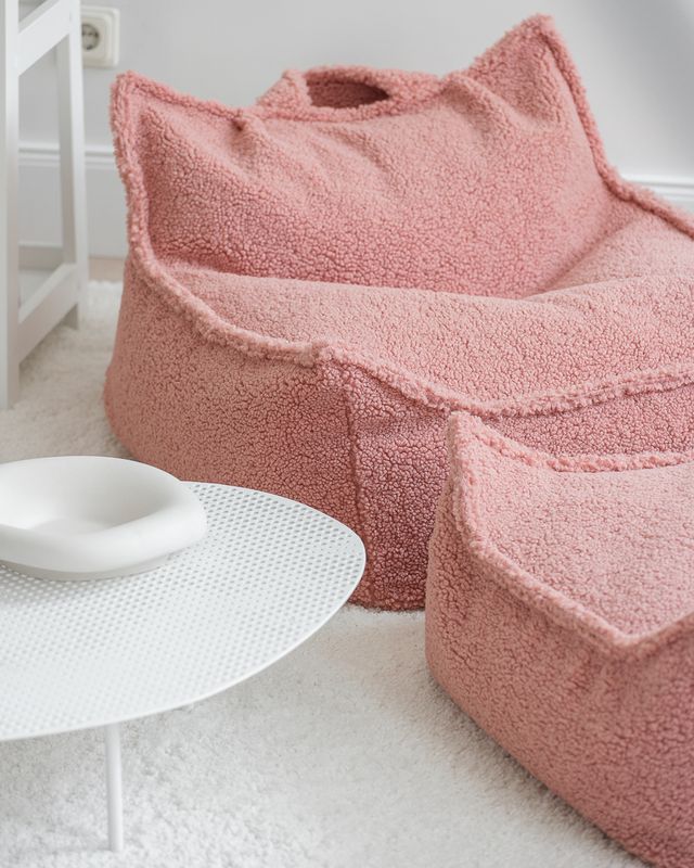 Guava Pink Beanbag Chair