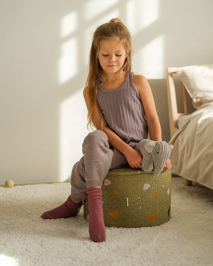 Wigiwama Terrazzo Pouffe - Green