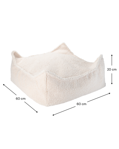 Wigiwama Square Ottoman - Cream