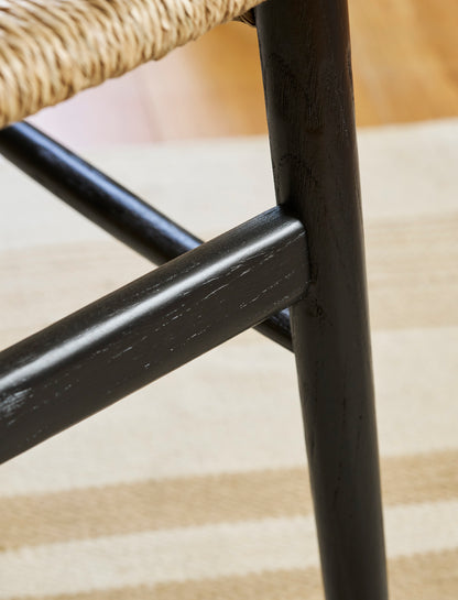 Chilthorne Wishbone Dining Chair Set of 2 Black