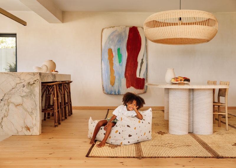 Terrazzo Marble Beanbag Chair