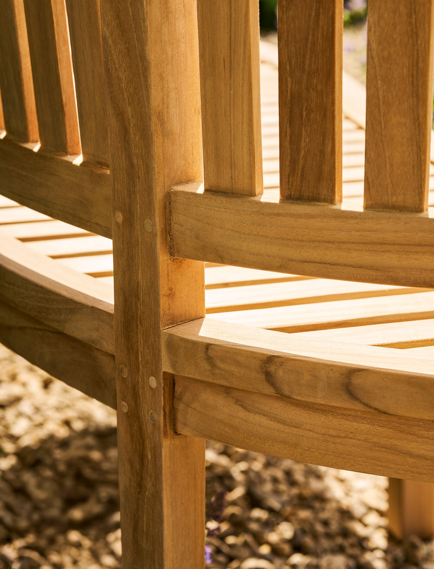Crummock Teak Bench 3 Seater 160cm - Chairs & Loungers - Garden Trading -