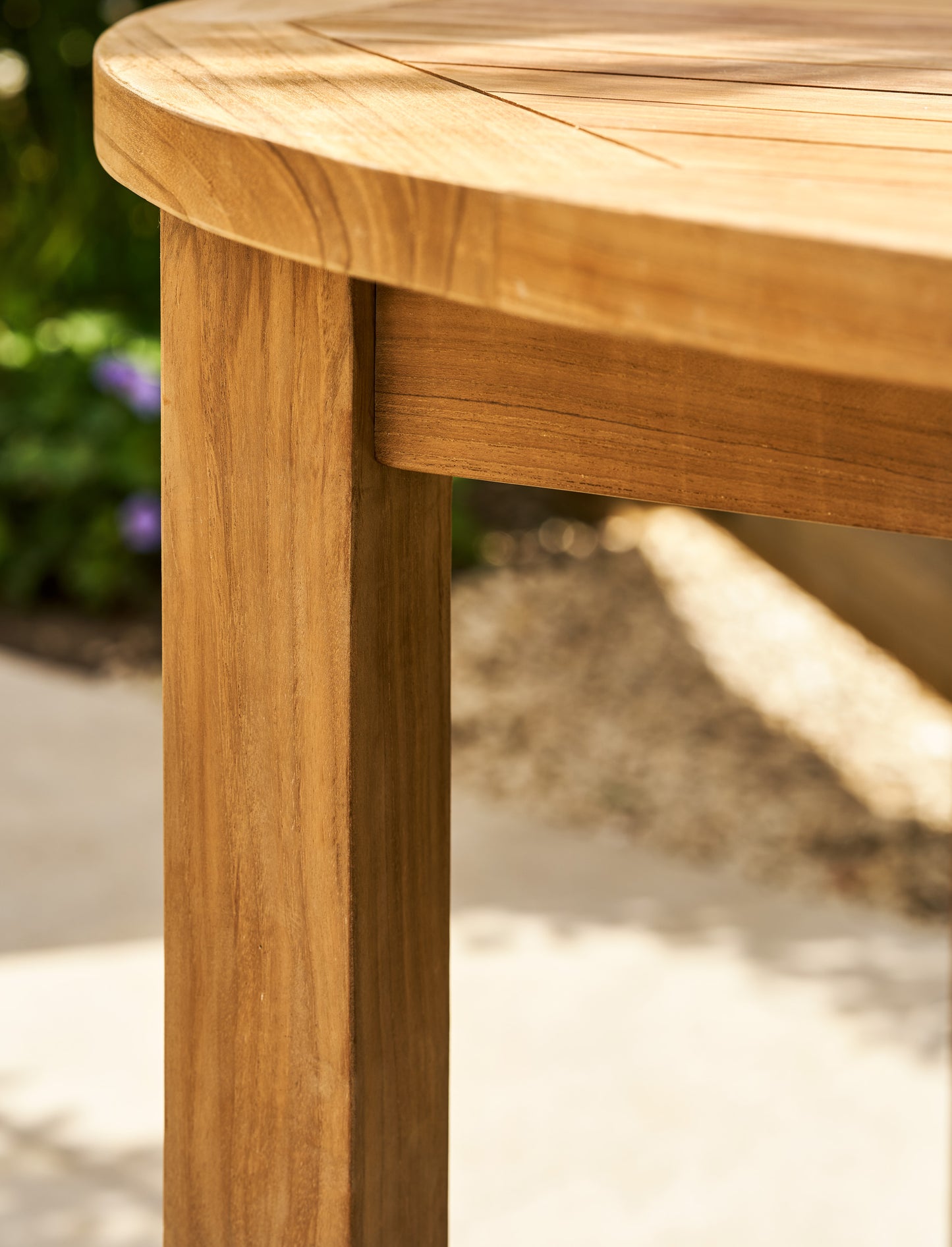 Churn Teak Round Table 100cm - Tables & Sets - Garden Trading -