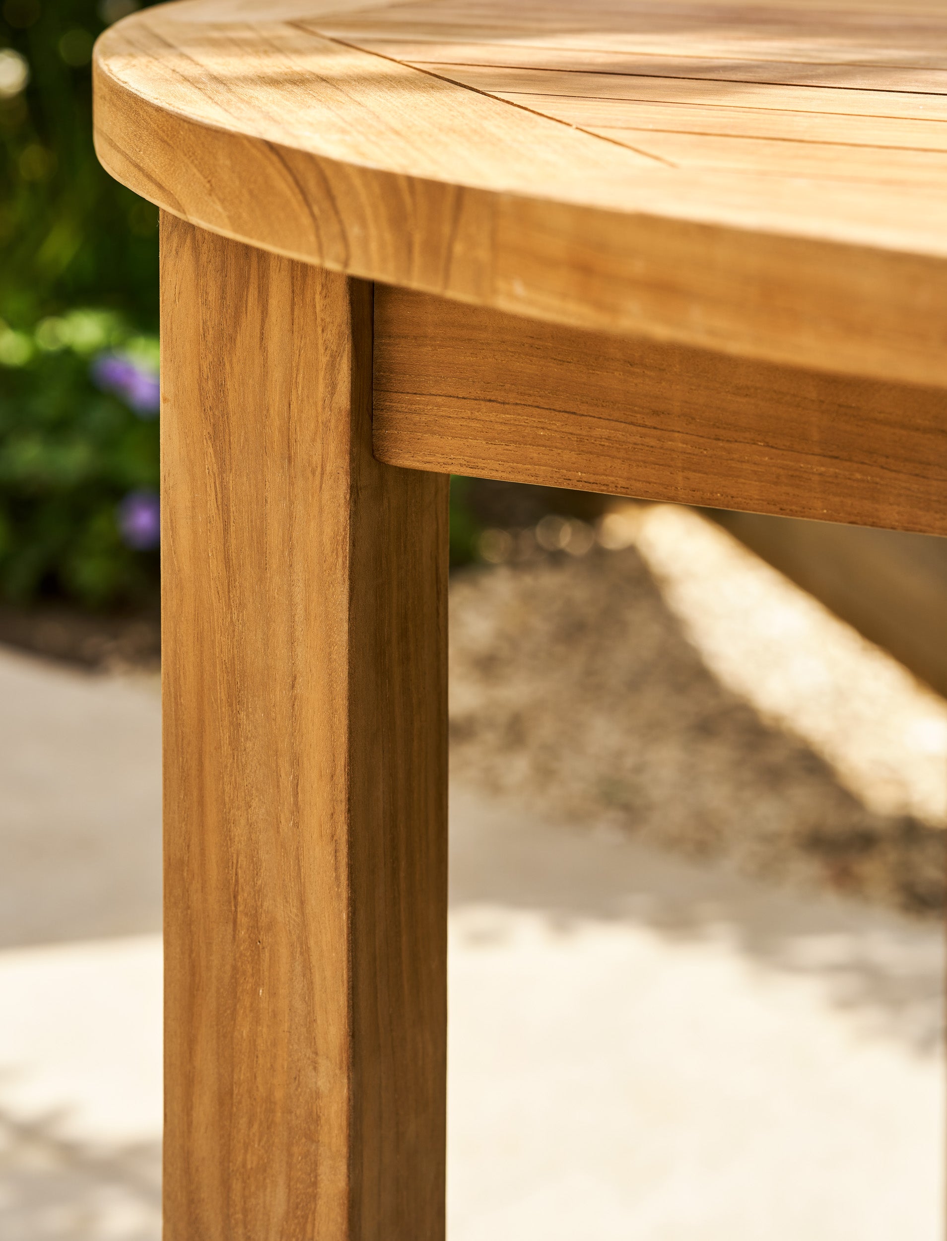 Churn Teak Round Table 100cm - Tables & Sets - Garden Trading -
